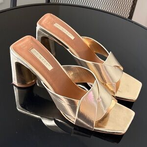 Primark Gold Heeled Sandals